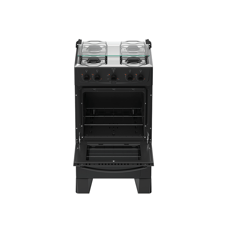 Fogão Milão 4B Preto Atlas