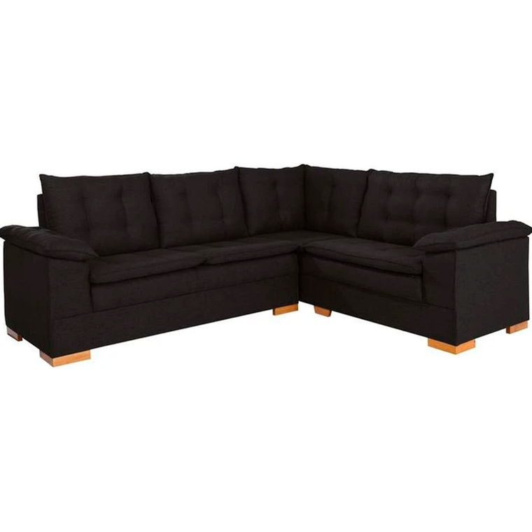 Sofa De Canto Ideale T08 Veludo Terracota Jw Estofados