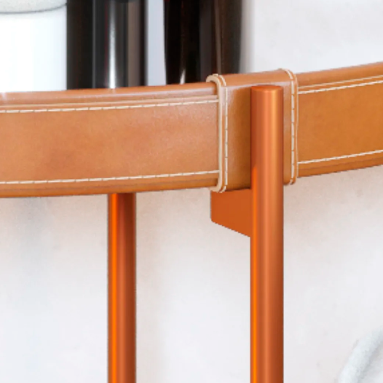 Mesa Aqua Lateral(G) Espelho/Cobre Imcal