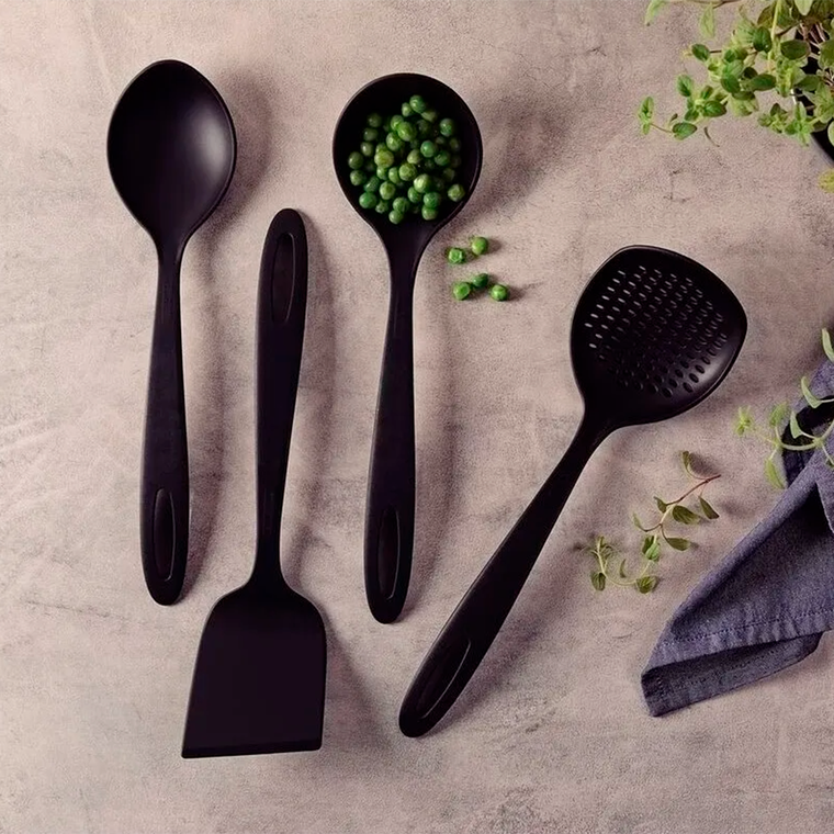 Jogo de Utensilio 4 Peças Abilit Utensilios de Nylon 25199001 Tramontina