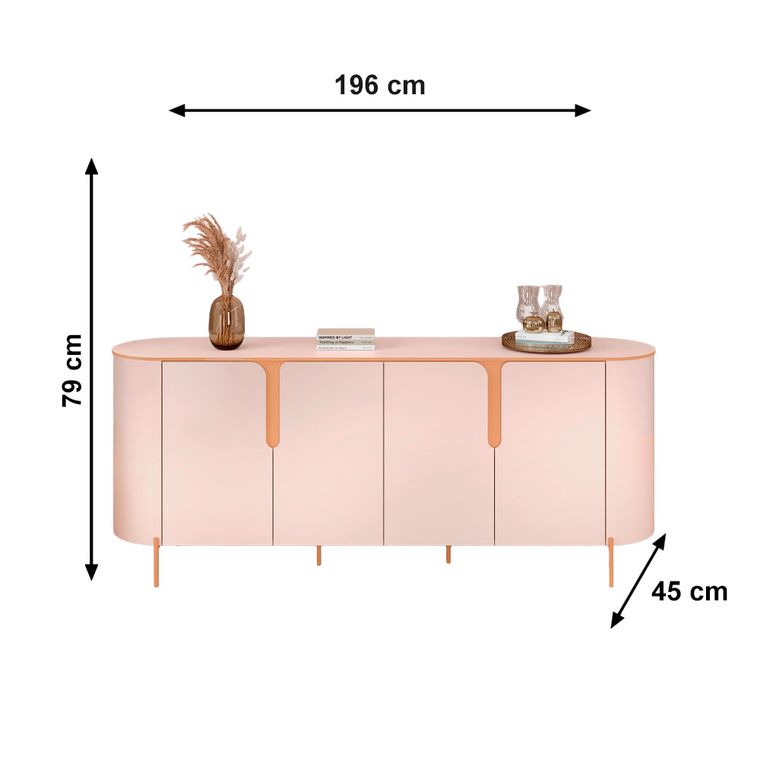 Buffet Cleo Off White Dj Moveis