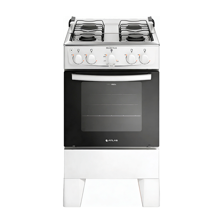Fogão 4B Milão Plus Branco Atlas