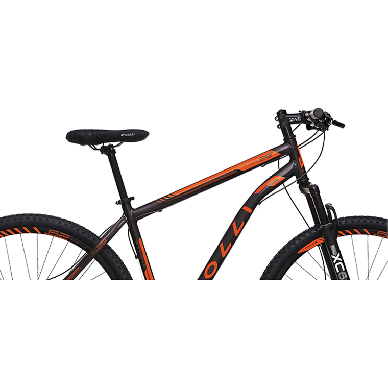 Bicicleta Aro 29 Athena F/DISCO Preto Fosco/Laranja Neon Colli