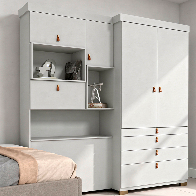 Roupeiro Panama Branco Avelan