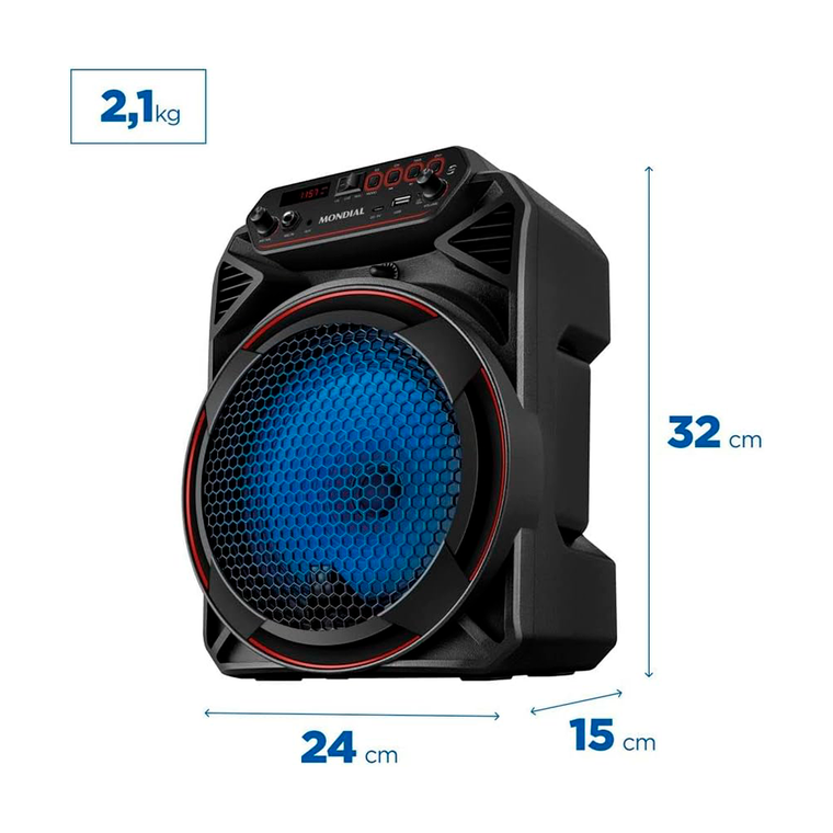 Caixa Amplificada CM-150 Connect Party Plus 150W C/Bat Mondial