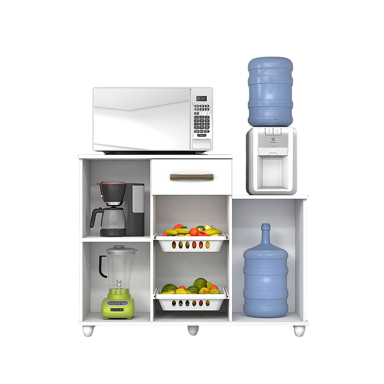 Fruteira Ayla Com Pe Branco Josan