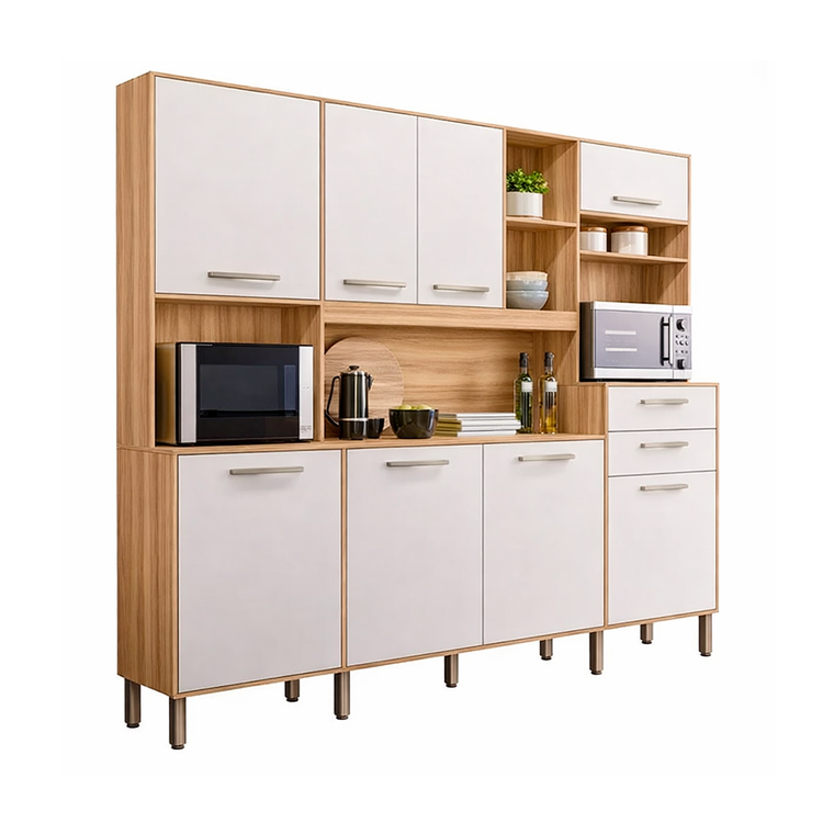 Kit Cozinha Hortela Freijo/Off White Cristal PTA FECHADA Nicioli