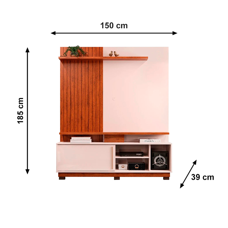 Home Atenas com Pés Freijo/Off White DJ Moveis