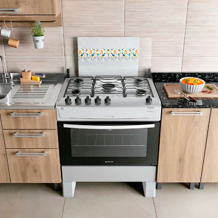 Fogão 5B Milão Top Branco Atlas