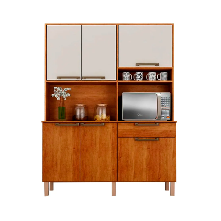 Armário De Cozinha Siena 2019 Cinamomo/Off Salleto