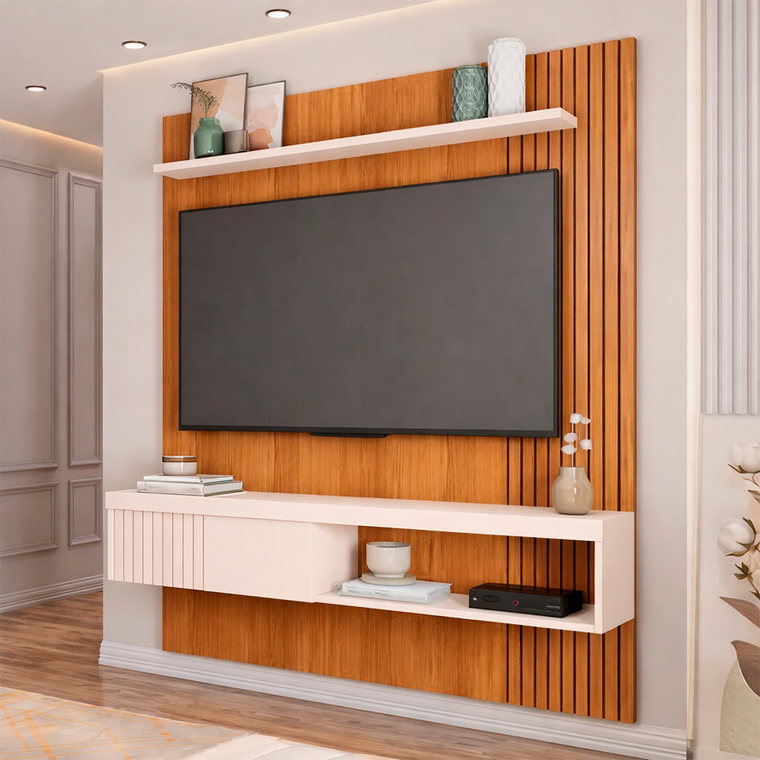Painel Jade 1.5 Freijo/Off White Caemmun