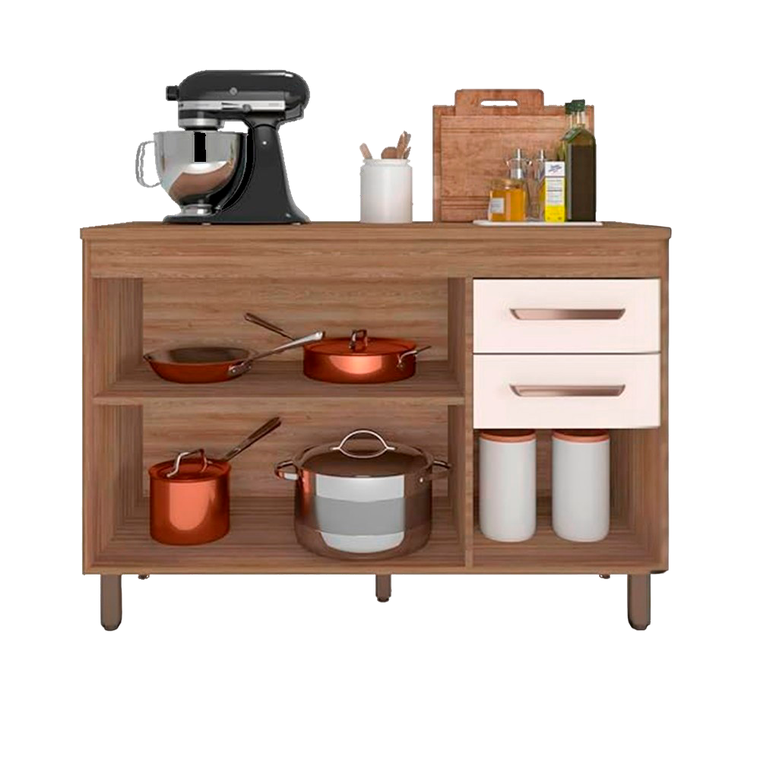 Balcão Malta/Barcelona Freijo/Off Acetinado Poliman