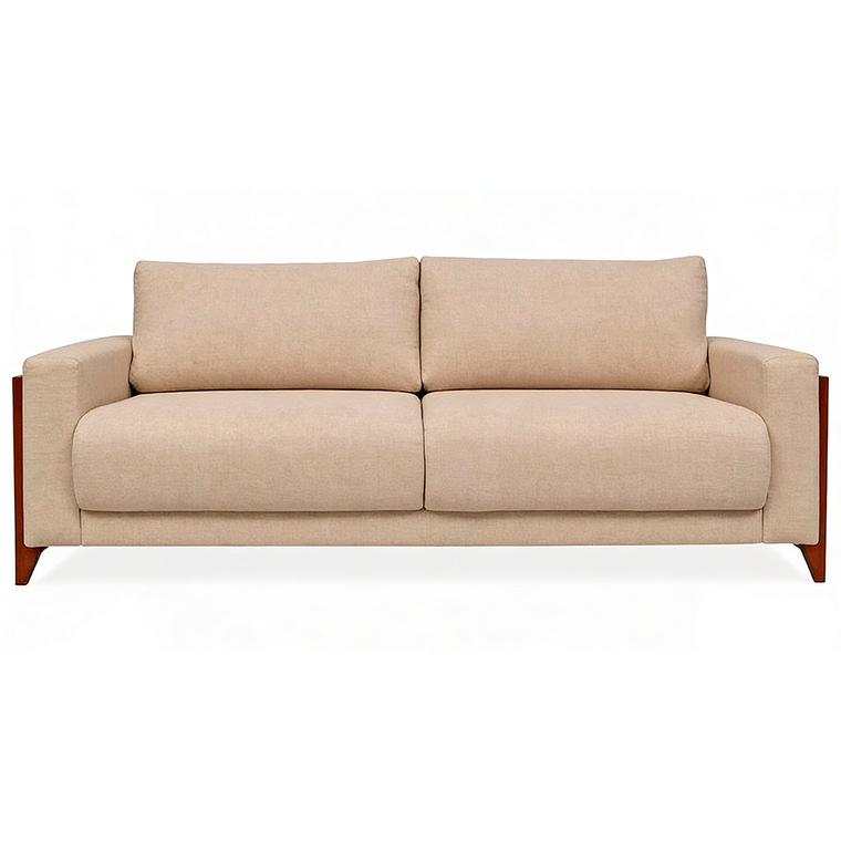 Sofa 3 Lugares Roma Linho Deva Creme Artflex