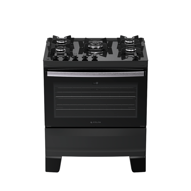 Fogão 5B Agile Up Preto Atlas