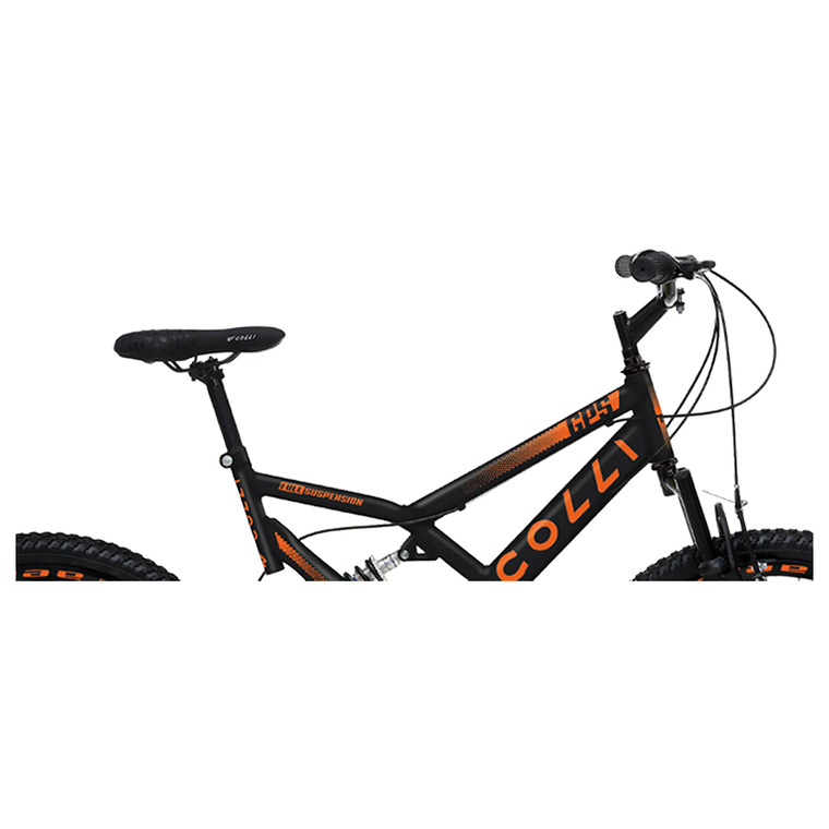 Bicicleta Aro 26 GPS Preto Fosco/Laranja Neon Colli