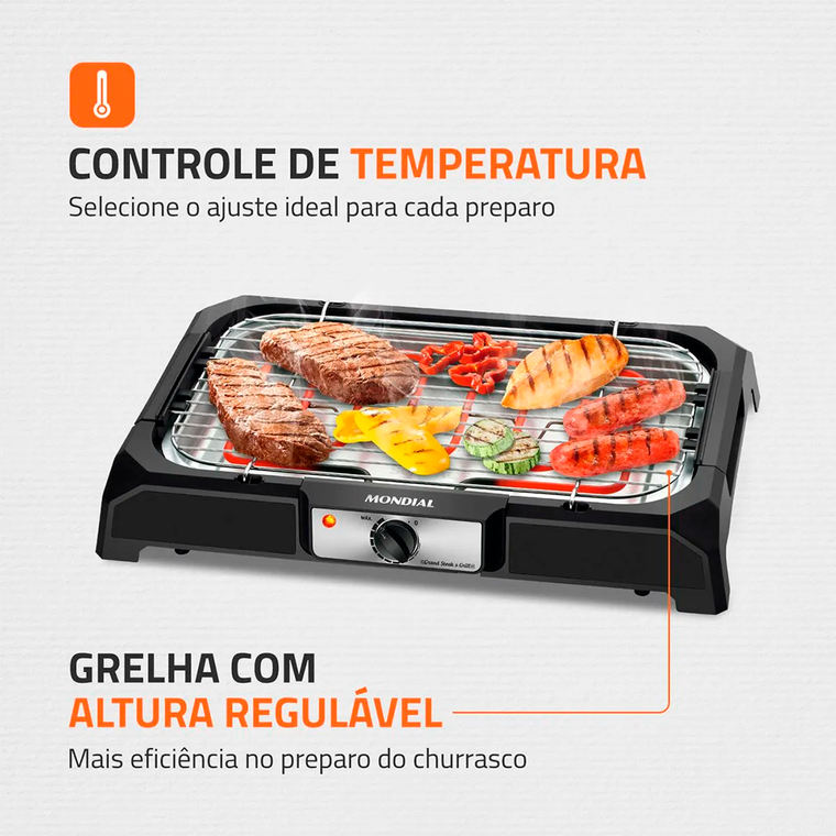 Churrasqueira Elétrica CH-05 2000W Mondial