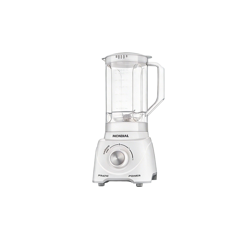 Liquidificador 2V L-97 Pratic Power Branco Mondial