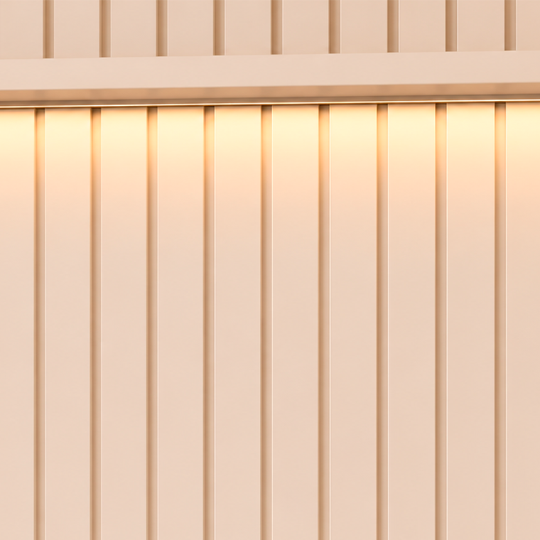 Painel Ripado Slim Modular 2.3 Tucumã Off White JB Bechara