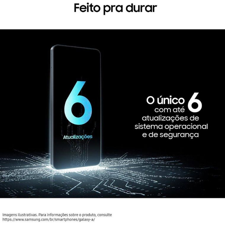 Smartphone Samsung Galaxy A17 4G Com Ia, 256gb, 8gb Ram, Câm De 50mp, Tela De 6.7 , Nfc, Ip54