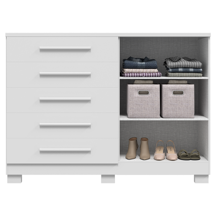 Comoda Bella 5G C/Sap Branco ACP MOVEIS