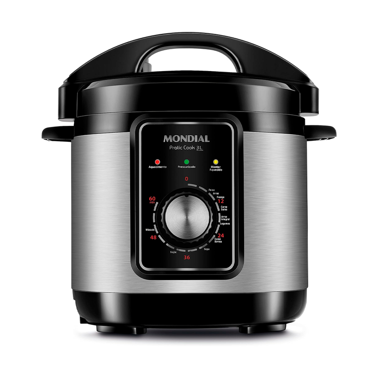 Panela Elétrica De Pressão 3L PE-47 700W Preto/Inox Mondial