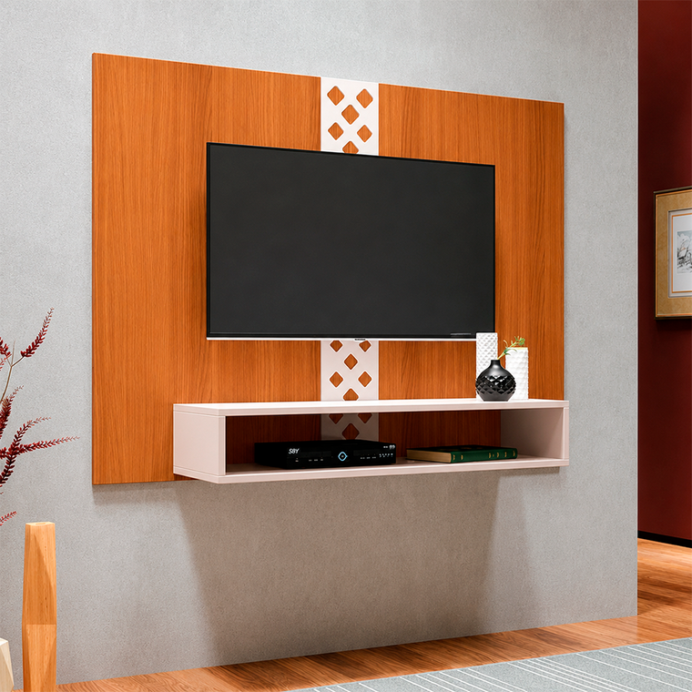 Painel Susp Form 1.2 Cinamomo/Off White HB moveis