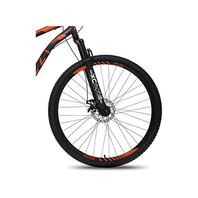 Bicicleta Aro 29 Athena F/DISCO Preto Fosco/Laranja Neon Colli