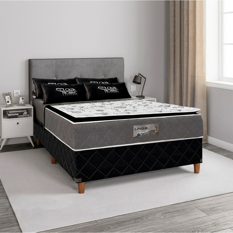 Colchão Unibox Casal Unique 138x64 com Pillow Caza Nobre