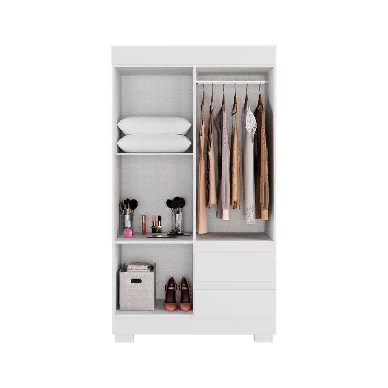 Roupeiro Maya 4P MDP Branco ACP MOVEIS