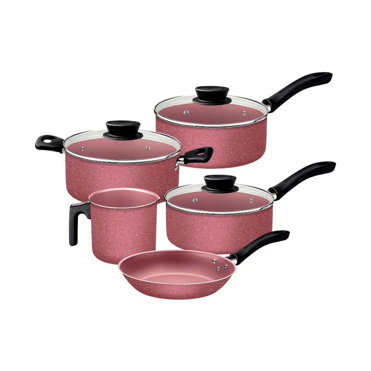 Jogo de Panelas 5 Peças Linz Marrom 28299305 Tramontina