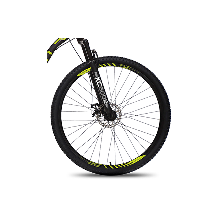 Bicicleta Aro 29 Athena F/DISCO Preto Fosco/Amarelo Neon Colli