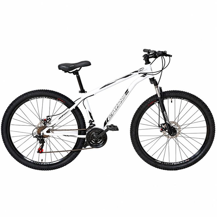 Bicicleta Aro 29 Aco Mtb Flash Masc 21V F.D Branco Ciclo Cairu