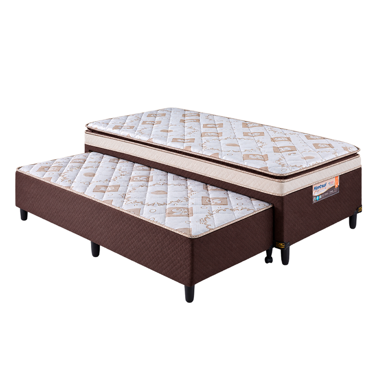 Conjunto Box Solteiro Montreal Premium 88x64 Caza Nobre