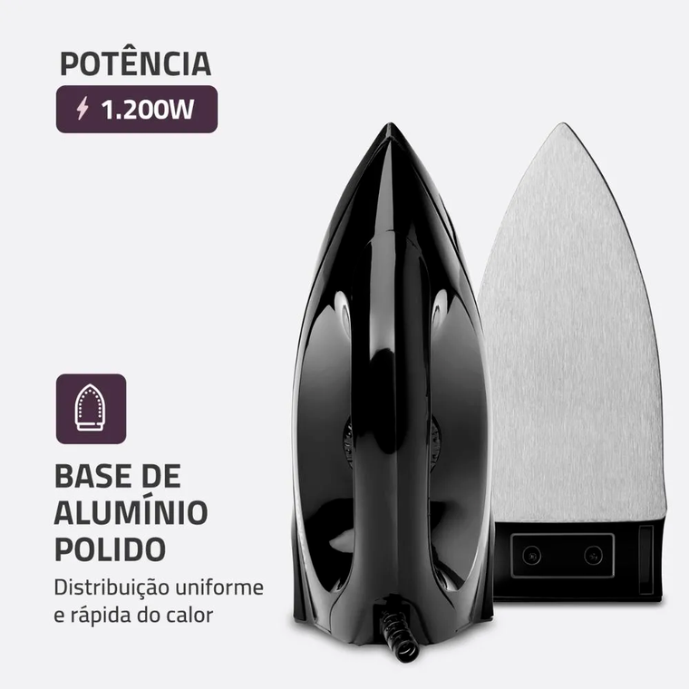 Ferro À Seco FSN-55 Preto Mondial