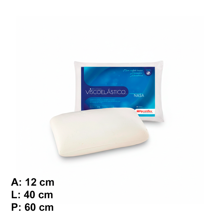 Travesseiro Viscoelastico Nasa Firme P/FRONHA Reconflex
