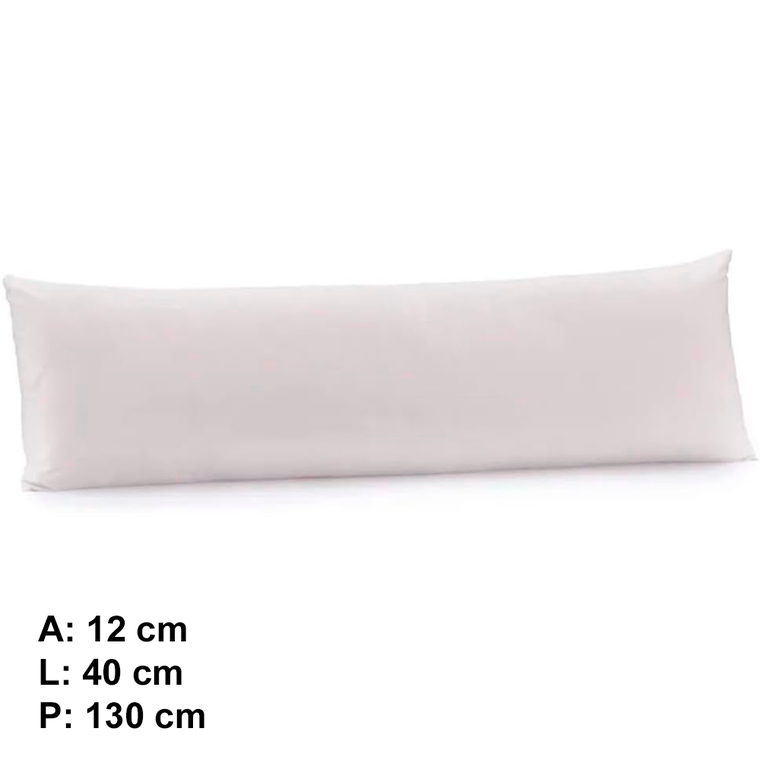 TRAVESSEIRO PARA O CORPO BODY PILLOW MICROFIBRA S/FRONHA BRANCO 40CM X 1,30M ALTENBURG