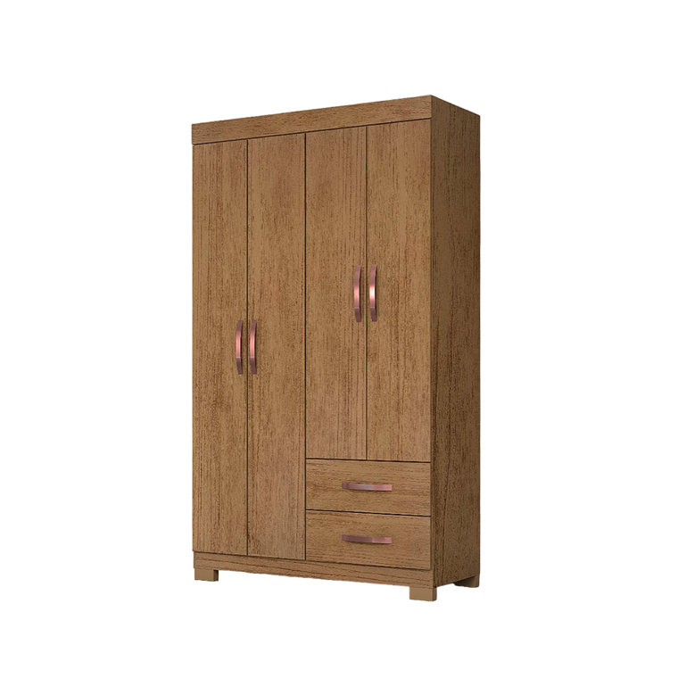 Roupeiro Light Plus 4 Portas com Pé Cinamomo Josan