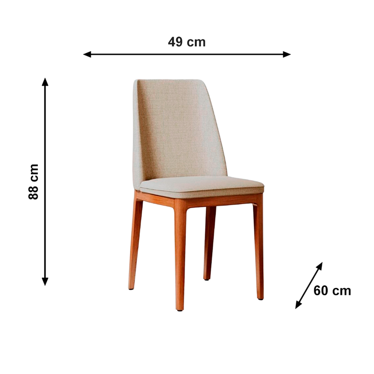 CADEIRA CITY LINHO OURO/NATURE IMCAL