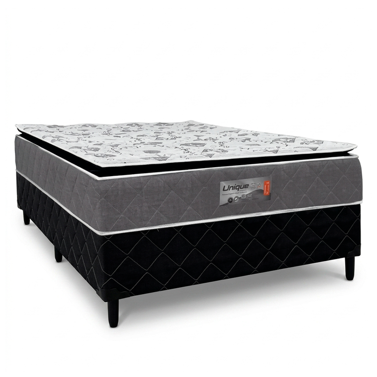 Colchão Unibox Solteiro Unique 88x64 com Pillow Caza Nobre