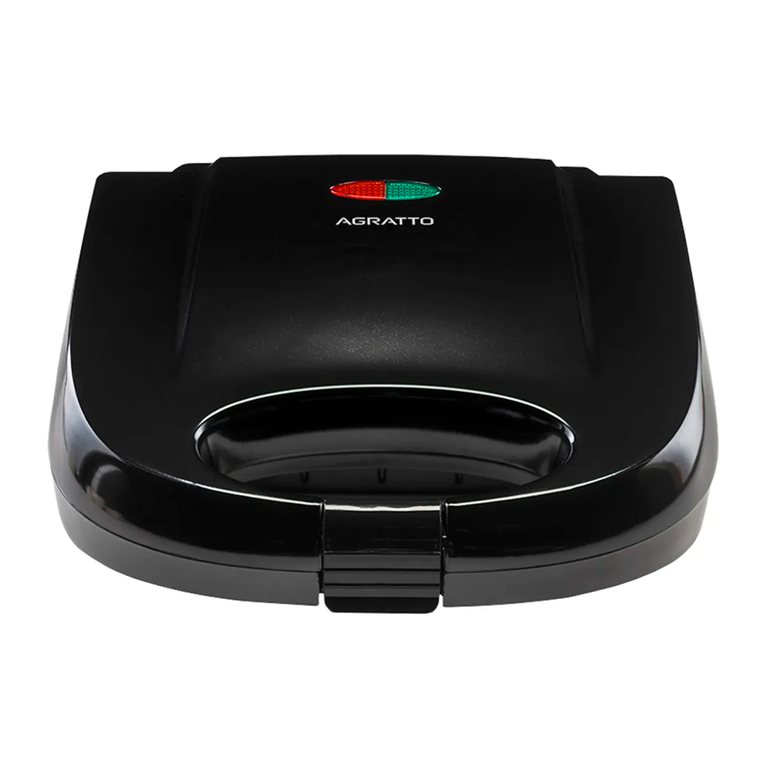 Sanduicheira Grill SA-02 Agratto Black