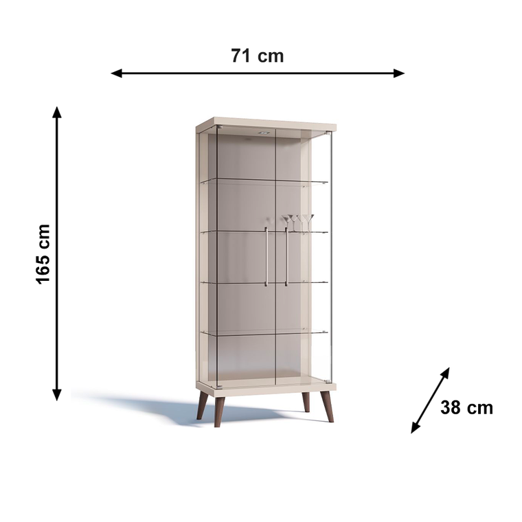 Cristaleira Tiffany Off White Imcal