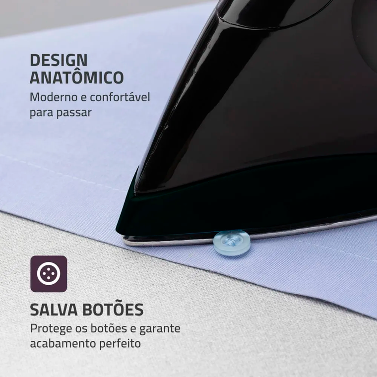 Ferro À Seco FSN-55 Preto Mondial