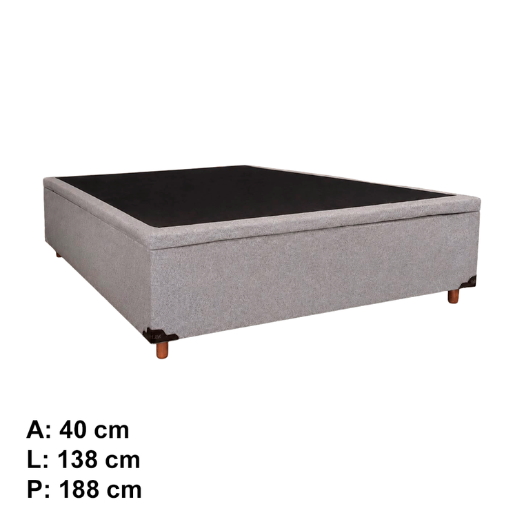 Base Baú Flex Casal 138x45 Softflex