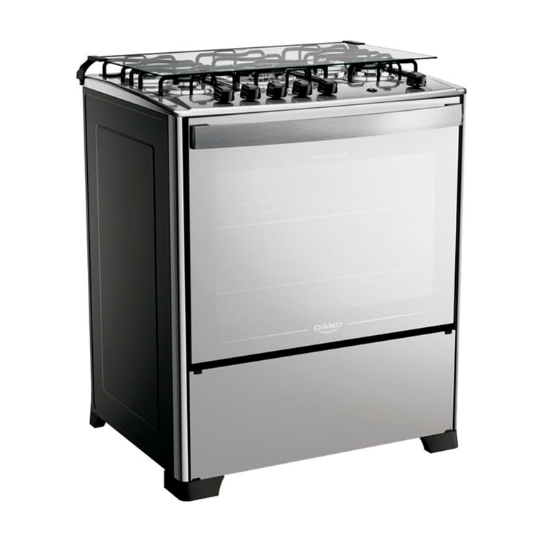 Fogão 5B Magister Tripla Chama Inox Style Dako/Atlas