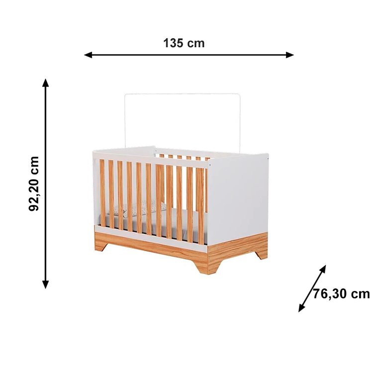 Berco Louis Branco Brilho/Amendoa Peroba