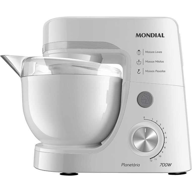 Batedeira 12V Planetária BP-03 700W Branco Mondial
