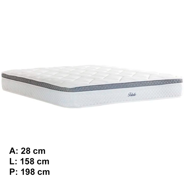 Colchão Mola Ensacada Toledo One S Pillow 158x28 Herval