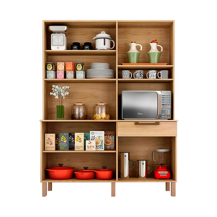 Armário De Cozinha Siena 2019 Cinamomo/Off Salleto