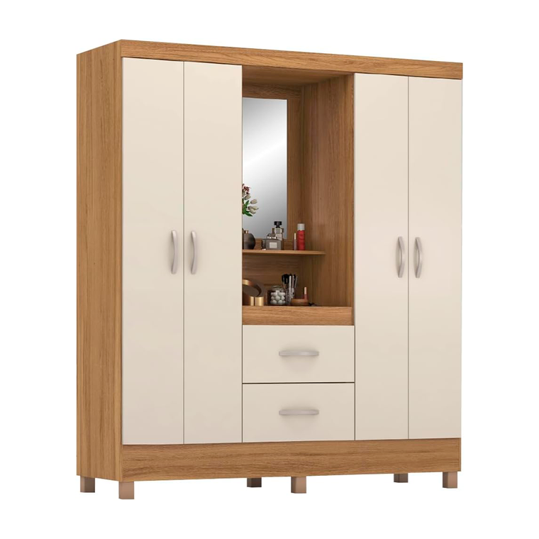 Roupeiro Capelinha 4 Portas Lord Amendola/Off White Demobile