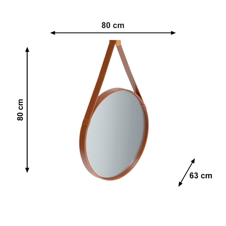 Espelho Aqua Mais 80 Marrom Imcal